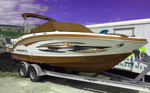 Load image into Gallery viewer, 3D Sword Ripped Metal Vinyl Wrap ,Tattoo Boat Decals, Watercraft Vinyl, Tribal Yacht Vinyl, Ranger Boat Decals and Stickers