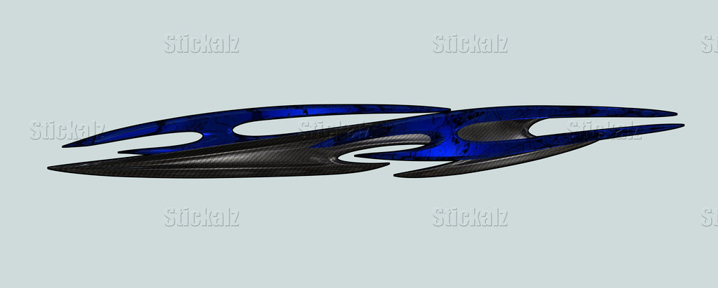 3D Tribal Ripped Metal Car Vinyl Blade Car wrap Car Vinyl Tribal Car Graphics Side Decals Graphics Vinyl Stickers