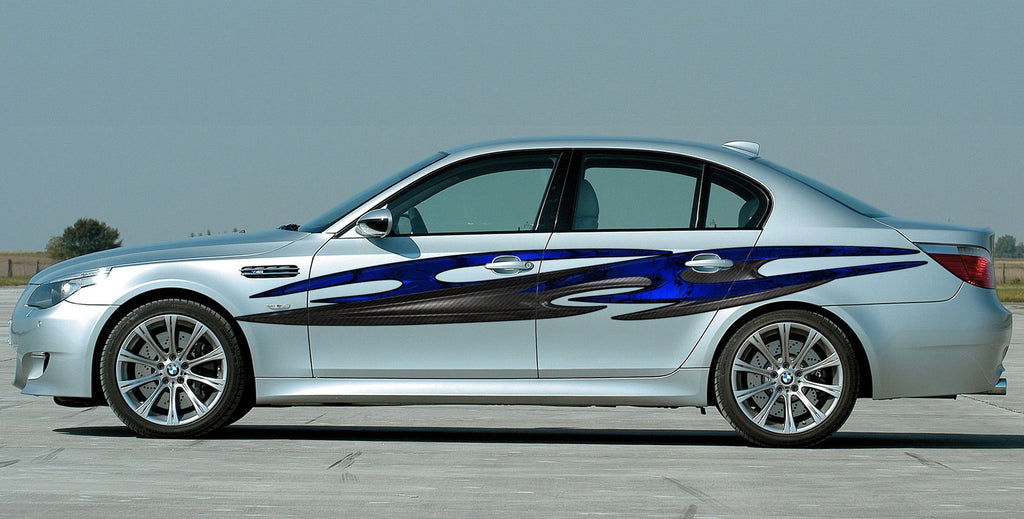 Ripped Metal full color Car vinyl Design Tribal Car wrap Car vinyl Tribal street racing graphic