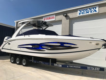 Load image into Gallery viewer, 3D Sword Ripped Metal Vinyl Wrap ,Tattoo Boat Decals, Watercraft Vinyl, Tribal Yacht Vinyl, Ranger Boat Decals and Stickers