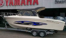 Load image into Gallery viewer, 3D Sword Ripped Metal Vinyl Wrap ,Tattoo Boat Decals, Watercraft Vinyl, Tribal Yacht Vinyl, Ranger Boat Decals and Stickers