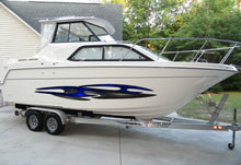 Load image into Gallery viewer, 3D Sword Ripped Metal Vinyl Wrap ,Tattoo Boat Decals, Watercraft Vinyl, Tribal Yacht Vinyl, Ranger Boat Decals and Stickers