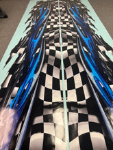 Load image into Gallery viewer, Tribal Racing Flag car Vinyl decor, Full Color Car Side Graphics, truck Vinyl Checkered Flag jeep Side Graphics, Decal