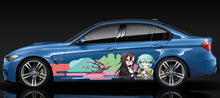 Load image into Gallery viewer, Anime Girls Sticker, Sakura Cherry Blossom Livery, Japanese Anime Vehicle Livery, Large Vehicle Graphics, Japanese Side Car Decal