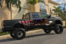 Load image into Gallery viewer, US Flag Ripped Metal Car Vinyl US eagle Car wrap American pride Graphics Side Decals Graphics eagle flag jeep Sticker