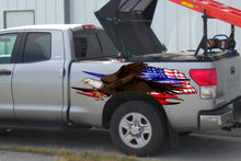 Load image into Gallery viewer, Tribal Patriotic Car street racing graphic US Flag Wrap, American pride Graphics, Stripes Auto Bumper Stickers