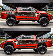 Load image into Gallery viewer, 3D Racing flag viny Full color Car side graphics l American pride graphics Racing stripes Wrap Checkered Flag Stickers