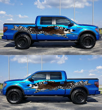 Load image into Gallery viewer, 3D Bold eagle Car Wrap, Checkered Vinyl, Racing Graphics Vinyl, Car Wrap, Eagle Full Color Racing Stripes