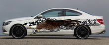 Load image into Gallery viewer, 3D American Pride Car Wrap Ripped Metal Full Color Vinyl Design Patriotic Wrap Checkered Flag Stickers eagle flag décor