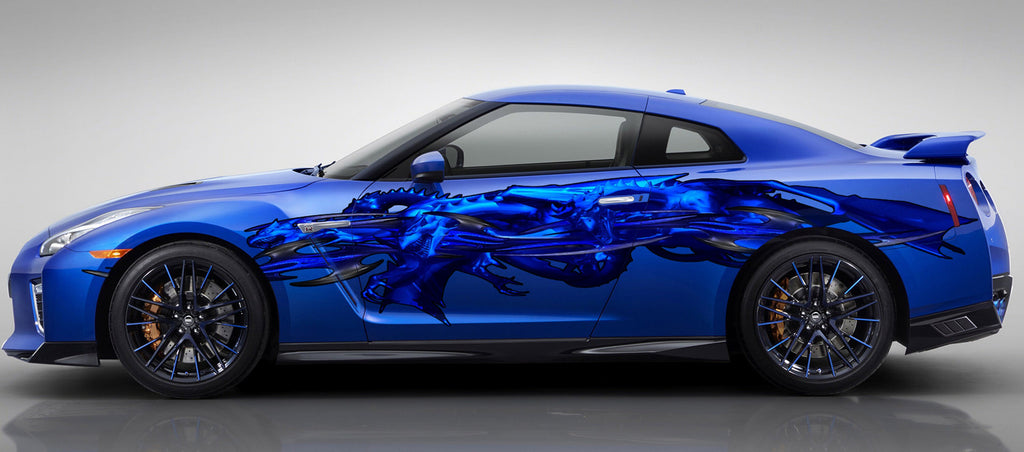 Dragons decal Full color Car side graphics sticker Car wrap Dragons Full Color decor Vinyl Design, Wrap