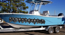 Load image into Gallery viewer, 3D Watercraft Graphic Skull Decal For Boat Ripped Metal-Full Color Speed Tribal Flames Decals Automotive Vinyl Wraps