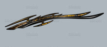 Load image into Gallery viewer, 3D Tribal Car Decal, Car Side Tribal Vinyl Sticker, Great 3D Car Decal, Super Car Wrap, Auto Vinyl Decal, Side Graphics, Full Car Wrap Vinyl