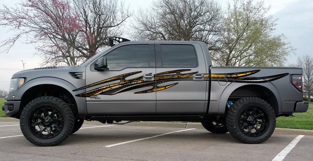 3D Tribal Car Decal, Car Side Tribal Vinyl Sticker, Great 3D Car Decal, Super Car Wrap, Auto Vinyl Decal, Side Graphics, Full Car Wrap Vinyl
