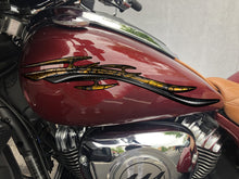 Load image into Gallery viewer, Tribal Chopper Graphics, Chopper Graphic Decal, Tribal Crotch Rocket Wrap, Weapon Bike Vinyl, 3D Graphics of a Motorcycle Sticker