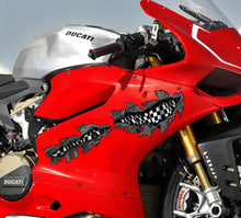 Load image into Gallery viewer, Tribal Dragons Flame Stickers ,Dirt Bike Wrap, Bike Stickers, Racing Decals, Window Decals for Vehicles