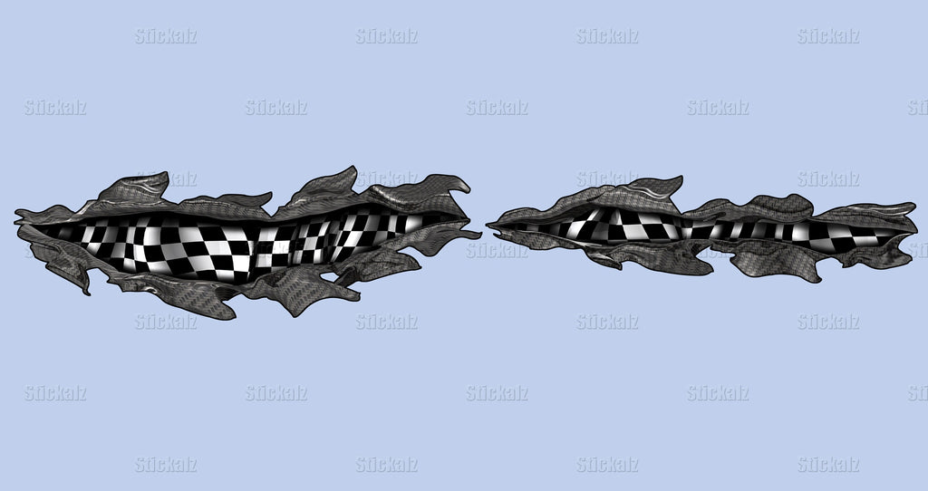 3D Sword Ripped Metal Vinyl Wrap ,Tattoo Boat Decals, Watercraft Vinyl, Tribal Yacht Vinyl, Ranger Boat Decals and Stickers