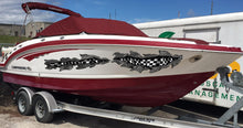 Load image into Gallery viewer, 3D Sword Ripped Metal Vinyl Wrap ,Tattoo Boat Decals, Watercraft Vinyl, Tribal Yacht Vinyl, Ranger Boat Decals and Stickers