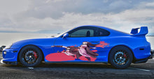Load image into Gallery viewer, Anime Girl Car Sticker, Anime Car Vinyl Decal, Racing car decal, Anime Car Wrap, Manga decal, Large Vehicle Graphics, Anime Girl Car Wrap