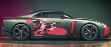Load image into Gallery viewer, Anime Girl Car Sticker, Anime Car Vinyl Decal, Racing car decal, Anime Car Wrap, Manga decal, Large Vehicle Graphics, Anime Girl Car Wrap
