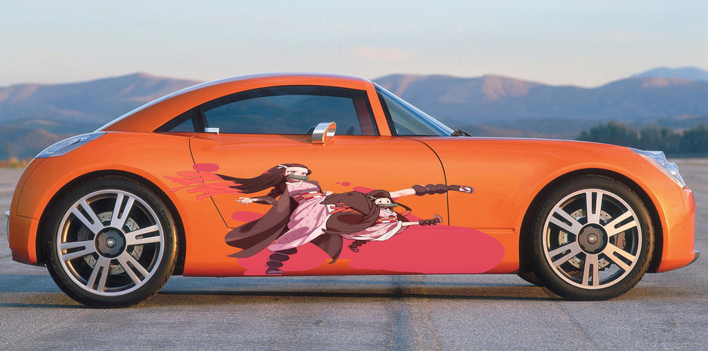 Anime Girl Car Sticker, Anime Car Vinyl Decal, Racing car decal, Anime Car Wrap, Manga decal, Large Vehicle Graphics, Anime Girl Car Wrap