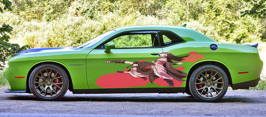 Anime Girl Car Sticker, Anime Car Vinyl Decal, Racing car decal, Anime Car Wrap, Manga decal, Large Vehicle Graphics, Anime Girl Car Wrap