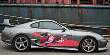 Load image into Gallery viewer, Anime Girl Car Sticker, Anime Car Vinyl Decal, Racing car decal, Anime Car Wrap, Manga decal, Large Vehicle Graphics, Anime Girl Car Wrap