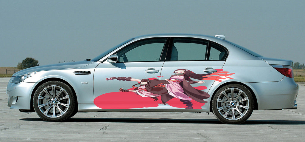 Anime Girl Car Sticker, Anime Car Vinyl Decal, Racing car decal, Anime Car Wrap, Manga decal, Large Vehicle Graphics, Anime Girl Car Wrap