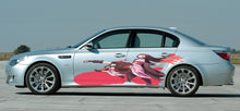 Load image into Gallery viewer, Anime Girl Car Sticker, Anime Car Vinyl Decal, Racing car decal, Anime Car Wrap, Manga decal, Large Vehicle Graphics, Anime Girl Car Wrap