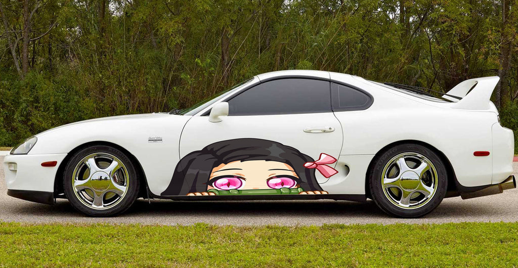 Anime Car Vinyl Decal, Anime Girl Car Sticker, Racing car decal, Anime Car Wrap, Manga decal, Large Vehicle Graphics, Anime Girl Car Wrap
