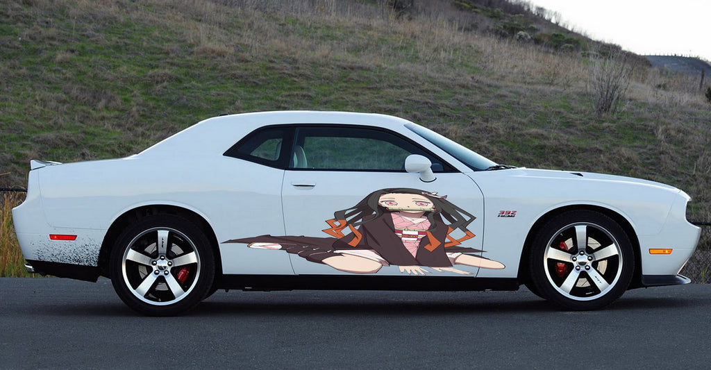 Anime Girl Car Wrap, Anime Car Vinyl Decal, Anime Girl Car Sticker, Racing car decal, Anime Car Wrap, Manga decal, Anime Girl Car Design