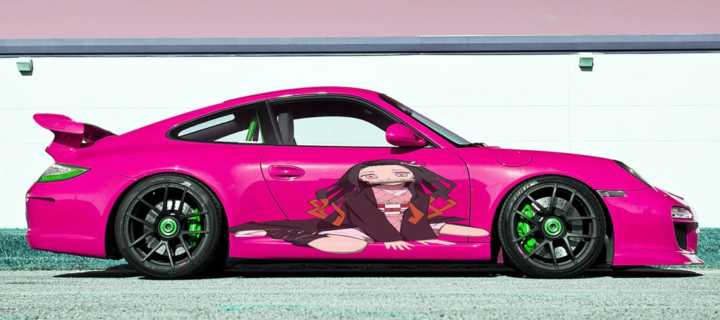 Anime Girl Car Wrap, Anime Car Vinyl Decal, Anime Girl Car Sticker, Racing car decal, Anime Car Wrap, Manga decal, Anime Girl Car Design