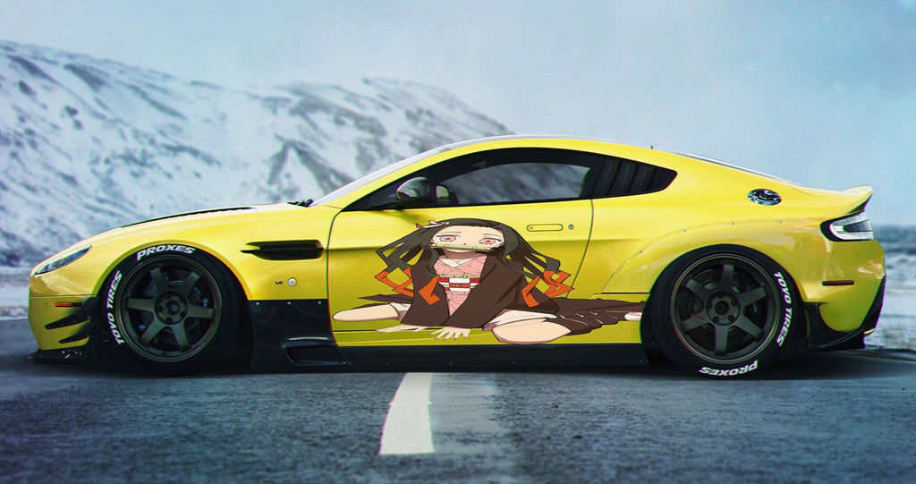 Anime Girl Car Wrap, Anime Car Vinyl Decal, Anime Girl Car Sticker, Racing car decal, Anime Car Wrap, Manga decal, Anime Girl Car Design