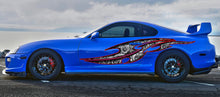 Load image into Gallery viewer, Car side tribal Turbocharged graphic 3D Car Graphic Tribal tattoo jeep Wrap Ripped Metal Vinyl Design Turbines Wrap