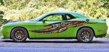 Load image into Gallery viewer, Ripped metal Tribal tattoo street racing graphic, Full color Car vinyl Design Turbines Car vinyl, Auto Wrap performance