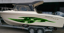 Load image into Gallery viewer, 3D Sword Ripped Metal Vinyl Wrap ,Tattoo Boat Decals, Watercraft Vinyl, Tribal Yacht Vinyl, Ranger Boat Decals and Stickers