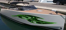 Load image into Gallery viewer, 3D Sword Ripped Metal Vinyl Wrap ,Tattoo Boat Decals, Watercraft Vinyl, Tribal Yacht Vinyl, Ranger Boat Decals and Stickers