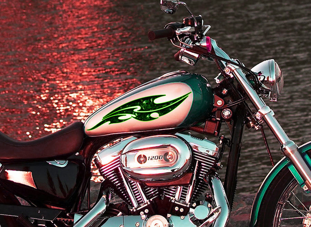 3D Tribal Ripped Metal Racing Bike Vinyl Decal, Sports Stickers ,Dirt Bike Stickers, Motorcycle Stickers and Decals