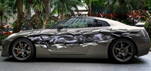 Load image into Gallery viewer, Dragons Car Wrap Ripped Metal Full Color Wrap Ripped Metal, Full Color Car Vinyl Design, Tribal Racing Stripes