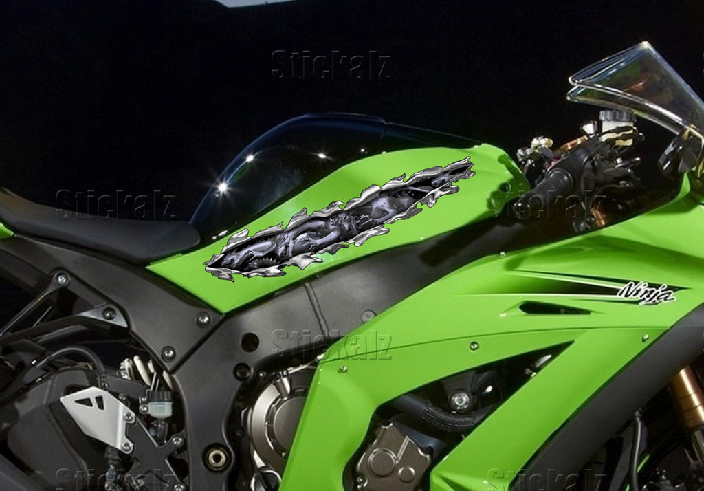 Dragons Crotch Rocket Wrap, Dragon Bike Vinyl, Chopper Graphics, 3D Graphics of a Motorcycle sticker