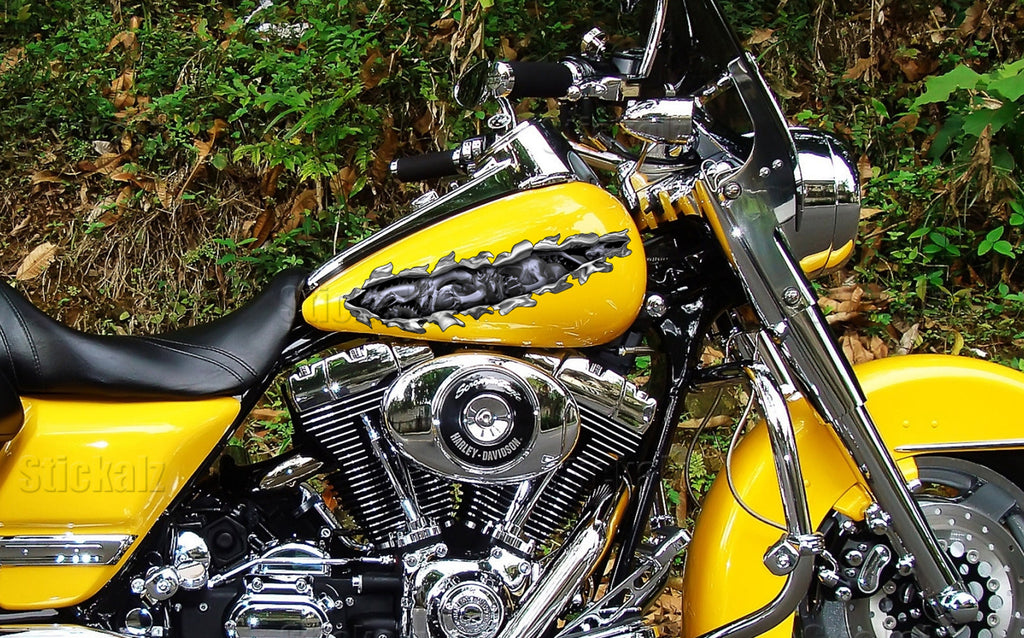Dragons Ripped Metal Motorcycle Vinyl, Dirt Bike Wrap, Racing Bike Vinyl, Dragons Pride Sport Bike Vinyl, Bike Wrap