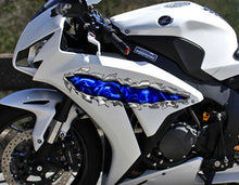 Load image into Gallery viewer, Tribal Dragons Flame Stickers ,Dirt Bike Wrap, Bike Stickers, Racing art and decor, Window Decals for Vehicles