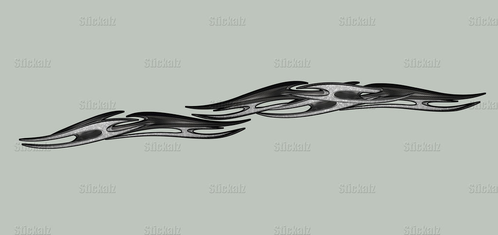 3D Tribal Ripped Metal Racing Bike Vinyl Decal, Sports Stickers ,Dirt Bike Stickers, Motorcycle Stickers and Decals