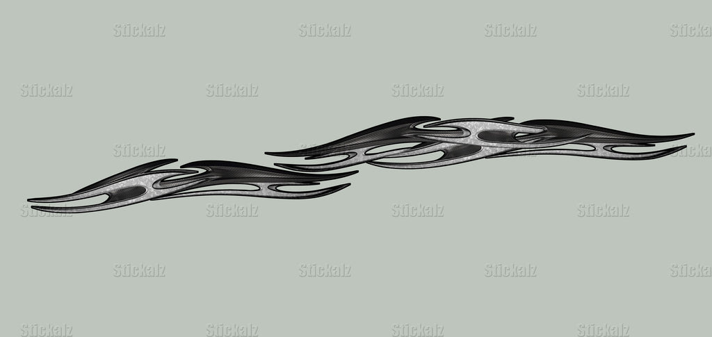 3D Sword Ripped Metal Vinyl Wrap ,Tattoo Boat Decals, Watercraft Vinyl, Tribal Yacht Vinyl, Ranger Boat Decals and Stickers