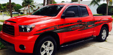 Load image into Gallery viewer, Car wrap design for pickups, Tribal car vinyl, Full color car side graphics, Car Side Wrap Vinyl Sticker, Tribal street racing graphic