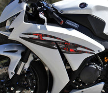 Load image into Gallery viewer, Super crotch rocket wrap, Tribal crotch rocket wrap, Weapon bike vinyl, Chopper graphics decals, Super crotch rocket wrap, Bike side decal