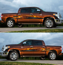 Load image into Gallery viewer, Tribal tattoo street racing graphic, Full color Car side graphics, Car side vinyl sticker, Car wrap design, Truck side graphics, for Pickups