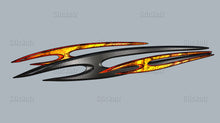 Load image into Gallery viewer, 3D Tribal Car Sticker, Full Color Car Vinyl Design, Super Car Vinyl, Tribal Tattoo Car Sticker, Turbo Car Wrap, Cool Decals for Cars