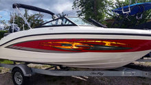 Load image into Gallery viewer, Vinyl Wrapping Boat, 3D Watercraft Tribal Graphic, Vinyl Boat Graphic, Boat Side Wrap Vinyl Sticker, Tribal Yacht Wrap Sticker
