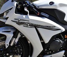 Load image into Gallery viewer, Tribal bike vinyl, Super crotch rocket wrap, Tribal crotch rocket sticker, Chopper vinyl graphics, Crotch rocket side design