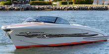 Load image into Gallery viewer, Tribal Boat Wrap, Tribal Speed Boat Vinyl Decal, 3D Graphic Yacht Decal, Watercraft Sticker, Tribal Boat Side Design